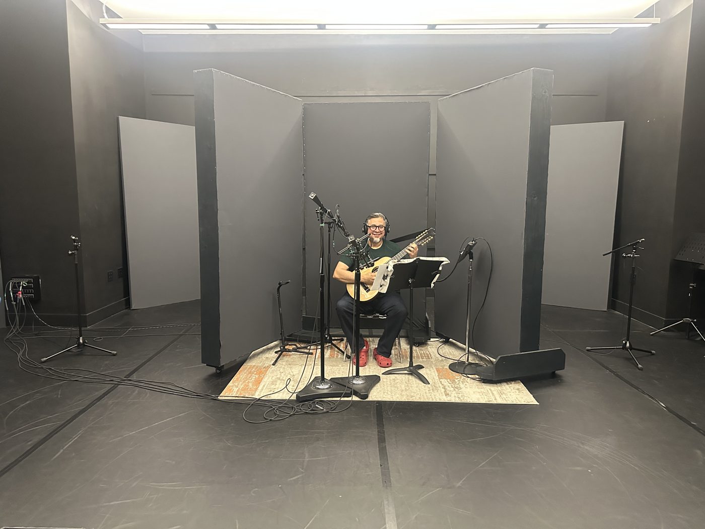 In the studio
